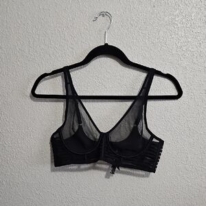 Victoria's Secret Unlined Mesh Plunge Bra